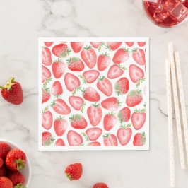 Guardanapo De Papel Strawberry Party Napkins | Strawberry Birthday