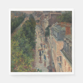 Guardanapo De Papel Street Scene em Paris, França (por Maximilien Luce