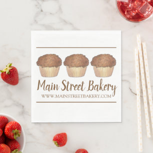 Guardanapo De Papel Streusel Crumb Muffin Feito Por Bakery Baker Comid