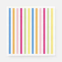 Guardanapo De Papel Stripes Coloridas