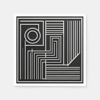 Guardanapo De Papel Structured Orbit Lines