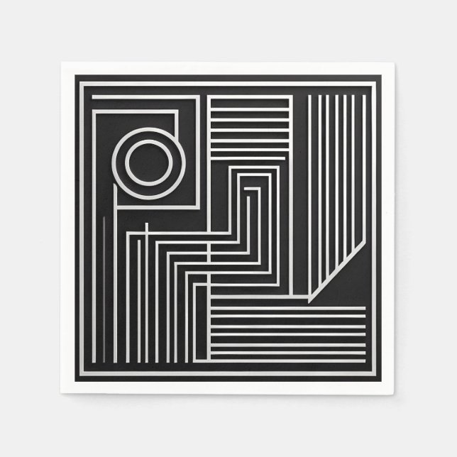 Guardanapo De Papel Structured Orbit Lines (Frente)