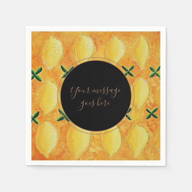 Guardanapo De Papel Sua Mensagem Limons (Frente)