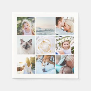 Guardanapo De Papel Suas Fotos Personalizadas Modernas