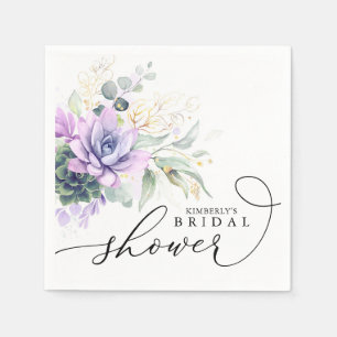 Guardanapo De Papel Suculentas Verdura Elegante Chuveiro de Noiva / Be