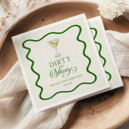 Guardanapo De Papel Suja 30 Festas de aniversário sujas de Martini