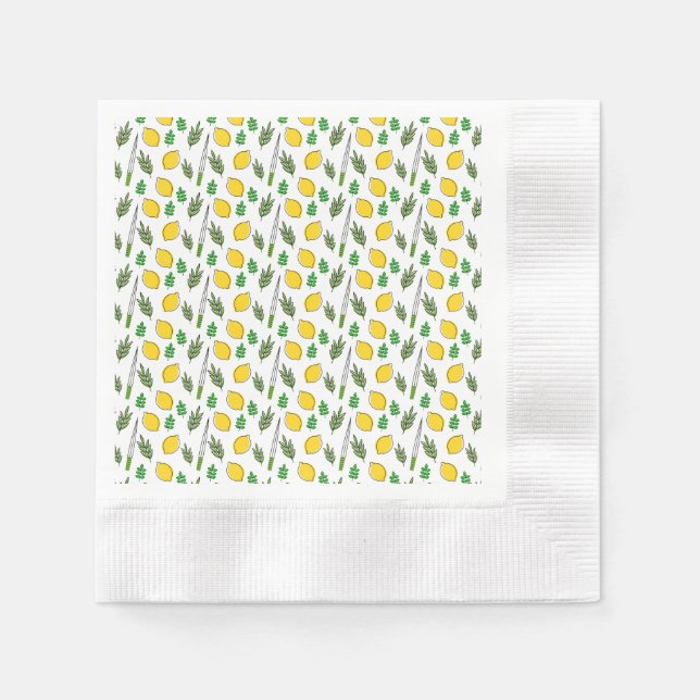 Guardanapo De Papel Sukkot Party Napkins - Personalizável - Reuniões (Frente)