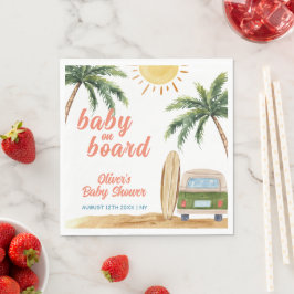 Guardanapo De Papel Summer Boho Surf Beach Chá de fraldas