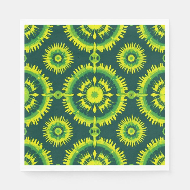 Guardanapo De Papel Summer Chic Luncheon Napkins Circles Design (Frente)