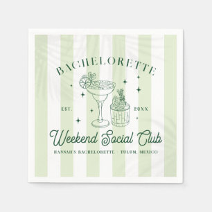 Guardanapo De Papel Summer Cocktail Club Bachelorette