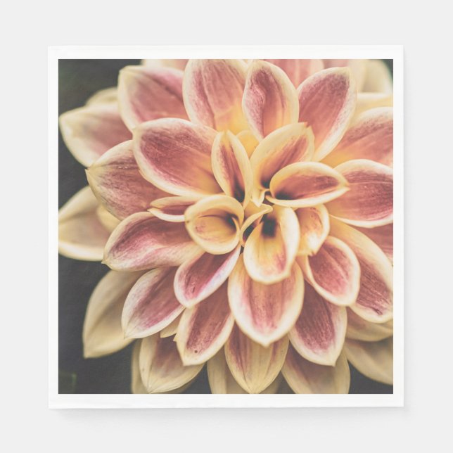 Guardanapo De Papel Summer Dahlia Flower (Arte Floral) (Frente)