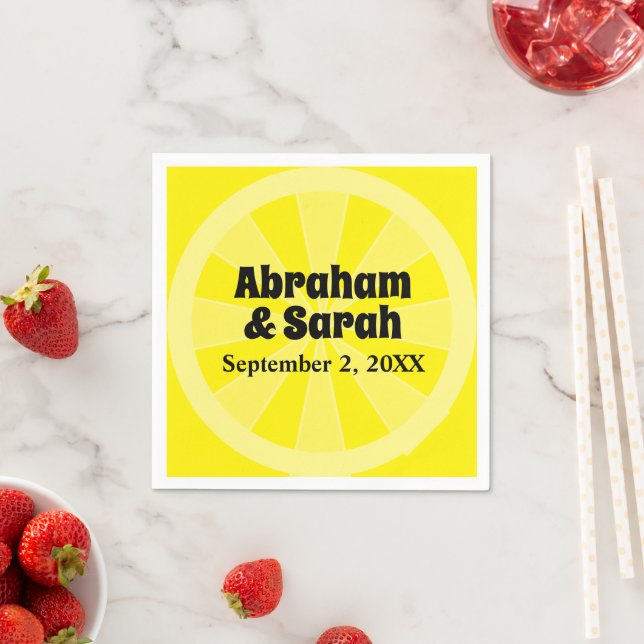 Guardanapo De Papel Summer Lemon Wedding (Insitu)