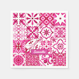 Guardanapo De Papel Summer majolica vermelha Siciliana