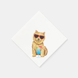Guardanapo De Papel Summer Norwich Terrier Napkins