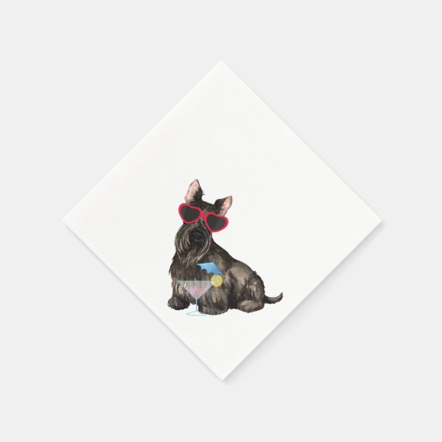 Guardanapo De Papel Summer Scottish Terrier (Canto)