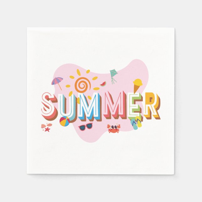 Guardanapo De Papel Summer Vibes (Frente)
