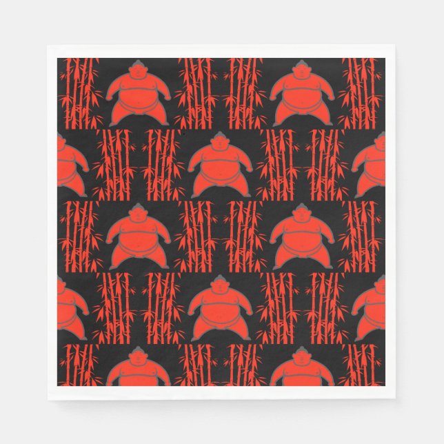 Guardanapo De Papel Sumo Wrestler (Frente)