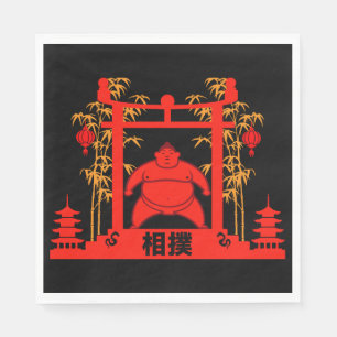 Guardanapo De Papel Sumo Wrestler