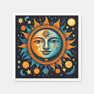 Guardanapo De Papel Sun Celestial E Suéter Lua