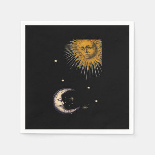 Guardanapo De Papel Sun e Moon 90s Whimsigoth Design