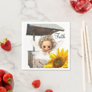 Guardanapo De Papel Sunflower Angel Paper Napkins
