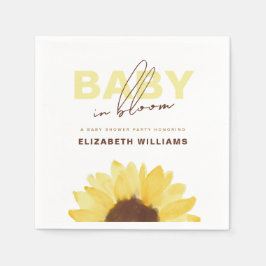 Guardanapo De Papel Sunflower Baby in Bloom Party