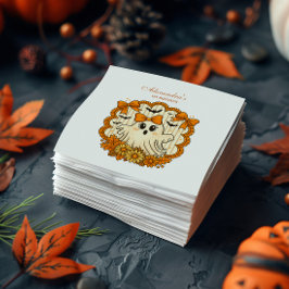 Guardanapo De Papel Sunflower Lace Ghost Halloween 1st Birthday