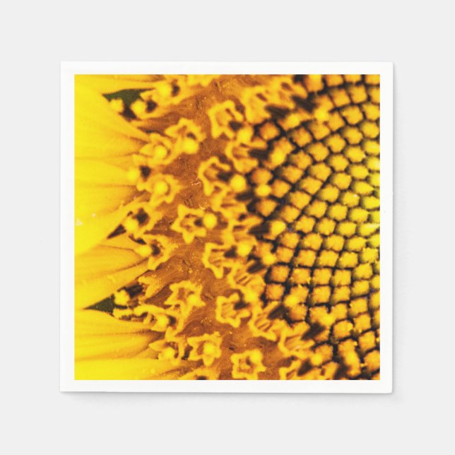 Guardanapo De Papel Sunflower Napkins para Casamentos e Partidas (Frente)
