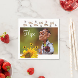 Guardanapo De Papel Sunflower Veterarian Paper Napkins