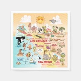 Guardanapo De Papel Sunny SoCal Napkins