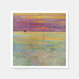 Guardanapo De Papel Sunset at Sea (por Childe Hassam)