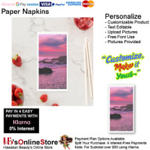 Sunset Beach Guest Towel Paper Napkins 16