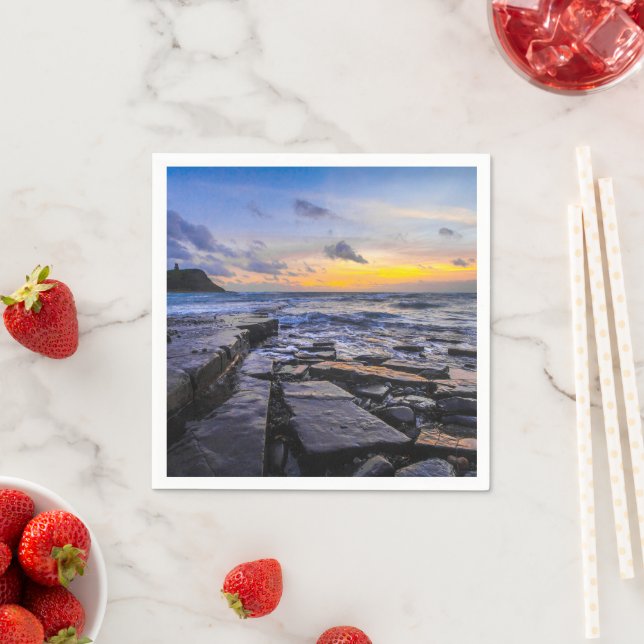 Guardanapo De Papel Sunset Beach Standard Cocktail Paper Napkins 31 (Insitu)