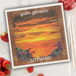 Guardanapo De Papel Sunset Birthday 2584
