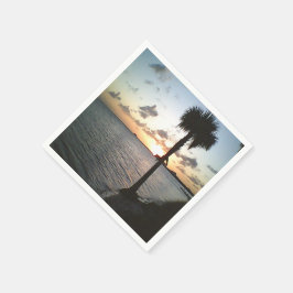 Guardanapo De Papel Sunset Na Praia