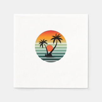 Guardanapo De Papel Sunset Paradise - Praia Tropical Vibes