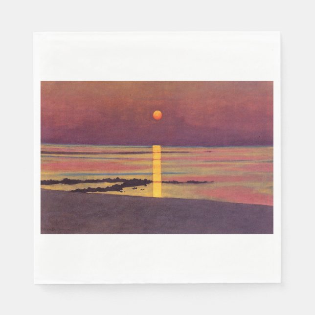 Guardanapo De Papel Sunset (por Félix Vallotton) (Frente)