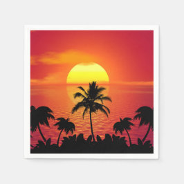 Guardanapo De Papel Sunset tropical