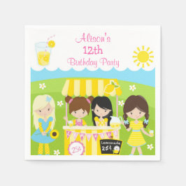 Guardanapo De Papel Sunshine e Lemonade Aniversário