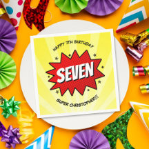 Super Herói Cômica Book Qualquer Idade Aniversário