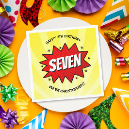 Guardanapo De Papel Super Herói Cômica Book Qualquer Idade Aniversário