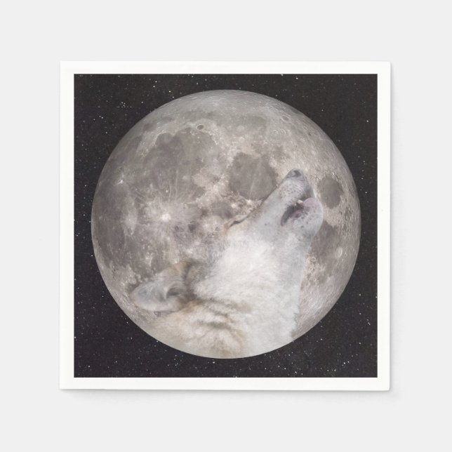 Guardanapo De Papel Super Lua do Lobo (Frente)