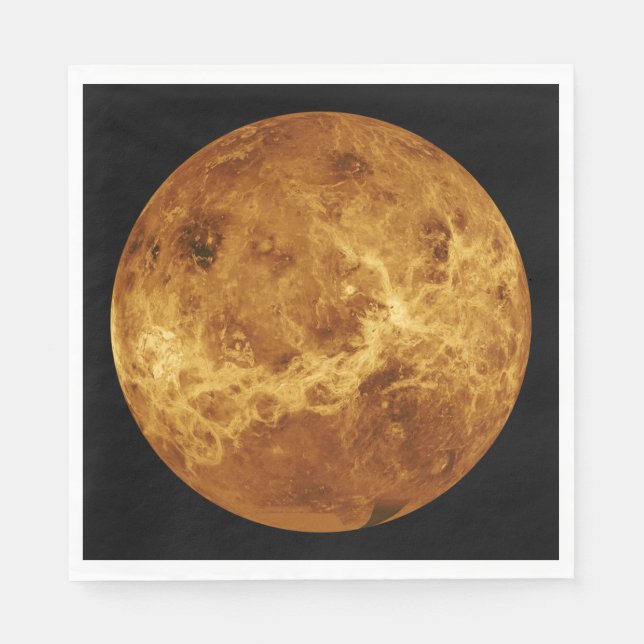 Guardanapo De Papel Superfície do Planeta Vênus (Frente)