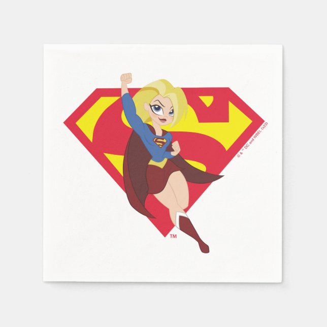 Guardanapo De Papel Supergarota DC Super Hero Girls (Frente)