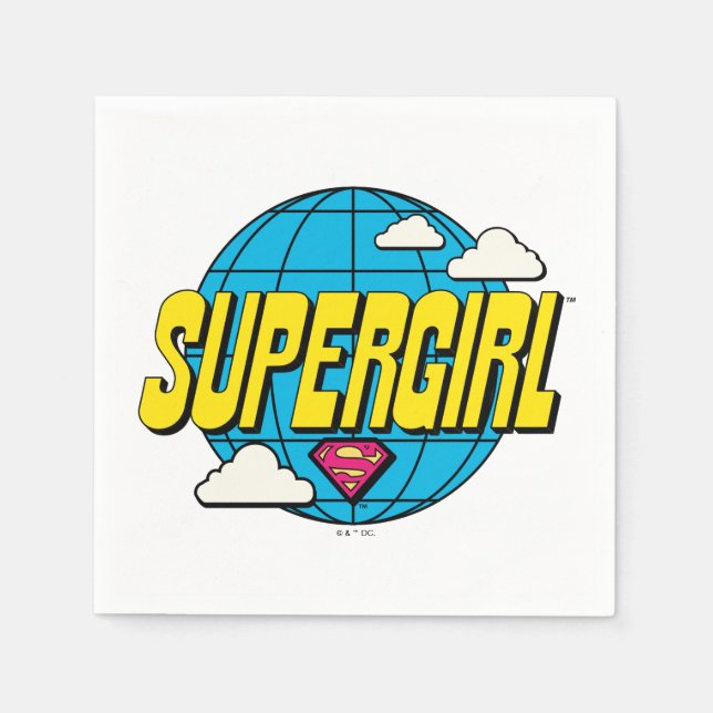Guardanapo De Papel Supergirl Global Pop Graphic (Frente)