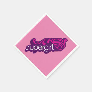 Guardanapo De Papel Supergirl Groovy Name e S-Shield