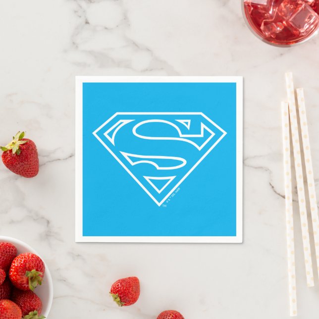 Guardanapo De Papel Supergirl Outline S-Shield (Insitu)