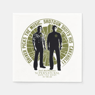 Guardanapo De Papel Supernatural Winchester Brothers "Shotgun"