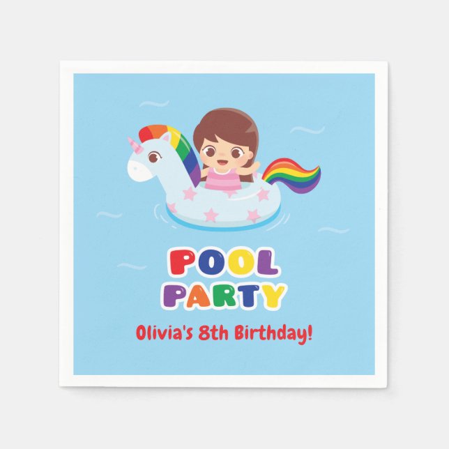 Guardanapo De Papel Suprimentos para Aniversários de criança Inchados  (Frente)