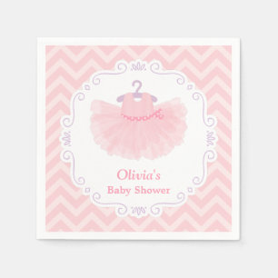Guardanapo De Papel Suprimentos para Baby Shower de Menina com Tutu de